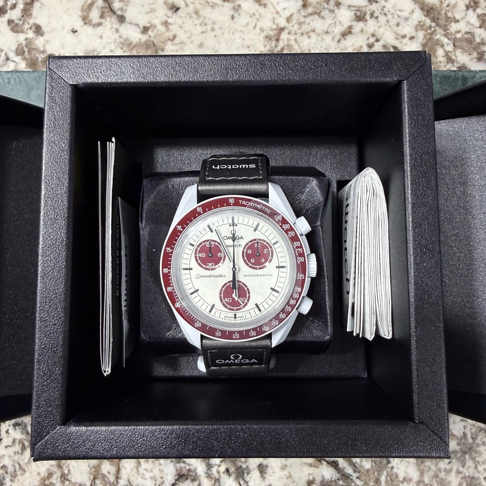 Omega Speedmaster with Red Accents